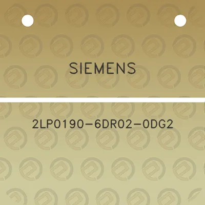 siemens-2lp0190-6dr02-0dg2