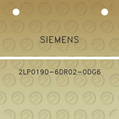 siemens-2lp0190-6dr02-0dg6