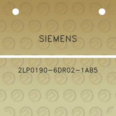 siemens-2lp0190-6dr02-1ab5