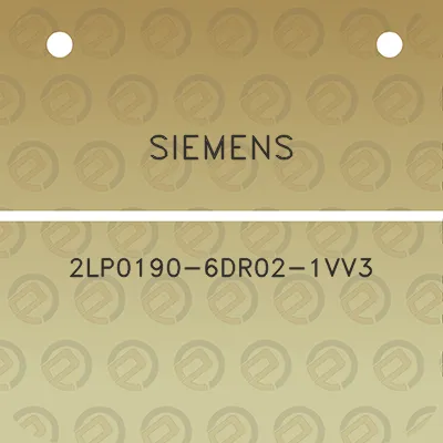 siemens-2lp0190-6dr02-1vv3