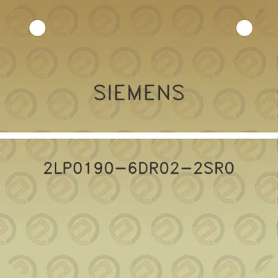 siemens-2lp0190-6dr02-2sr0