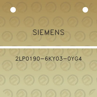 siemens-2lp0190-6ky03-0yg4