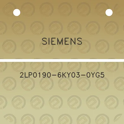 siemens-2lp0190-6ky03-0yg5