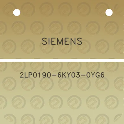 siemens-2lp0190-6ky03-0yg6