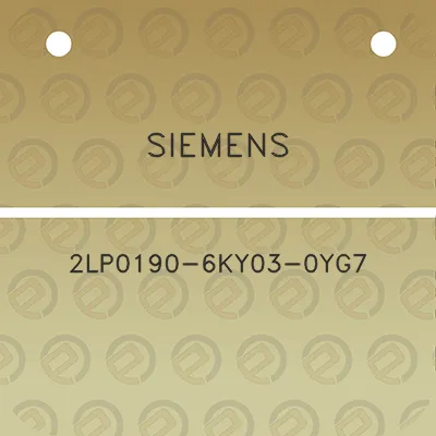 siemens-2lp0190-6ky03-0yg7