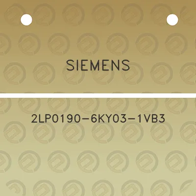 siemens-2lp0190-6ky03-1vb3