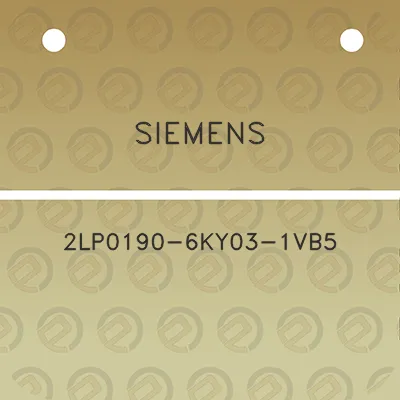 siemens-2lp0190-6ky03-1vb5