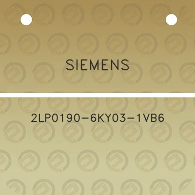 siemens-2lp0190-6ky03-1vb6