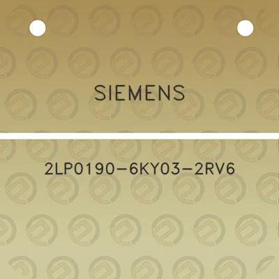 siemens-2lp0190-6ky03-2rv6