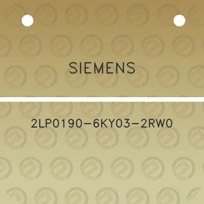 siemens-2lp0190-6ky03-2rw0