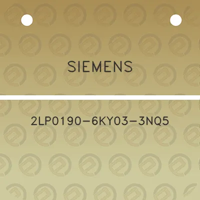 siemens-2lp0190-6ky03-3nq5