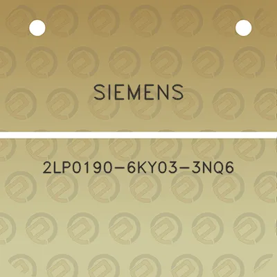 siemens-2lp0190-6ky03-3nq6