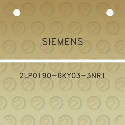 siemens-2lp0190-6ky03-3nr1