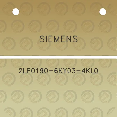 siemens-2lp0190-6ky03-4kl0