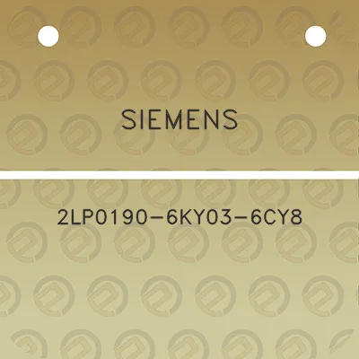 siemens-2lp0190-6ky03-6cy8