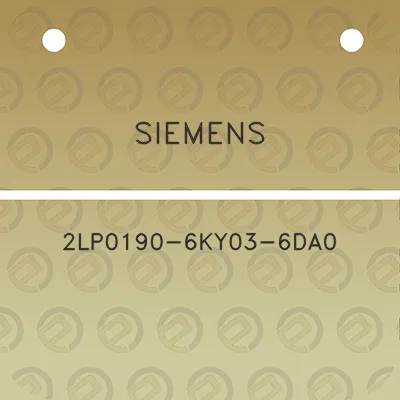 siemens-2lp0190-6ky03-6da0