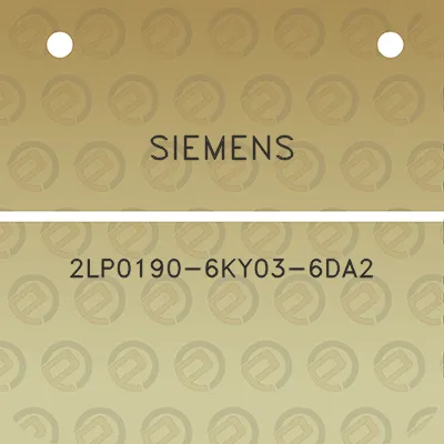 siemens-2lp0190-6ky03-6da2