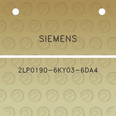 siemens-2lp0190-6ky03-6da4