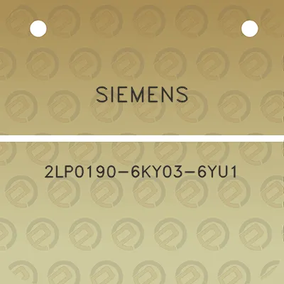 siemens-2lp0190-6ky03-6yu1