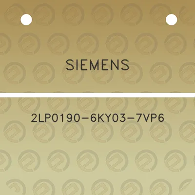 siemens-2lp0190-6ky03-7vp6