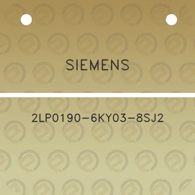 siemens-2lp0190-6ky03-8sj2