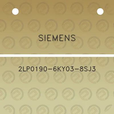 siemens-2lp0190-6ky03-8sj3