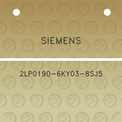 siemens-2lp0190-6ky03-8sj5