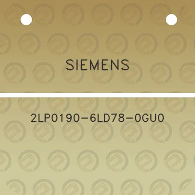 siemens-2lp0190-6ld78-0gu0