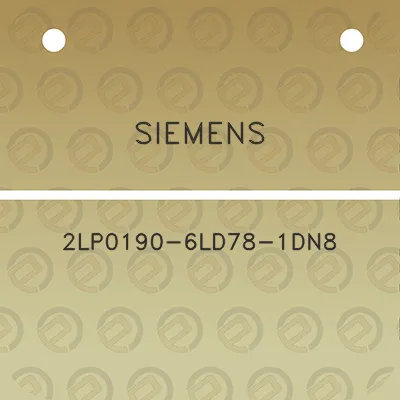 siemens-2lp0190-6ld78-1dn8