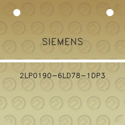 siemens-2lp0190-6ld78-1dp3