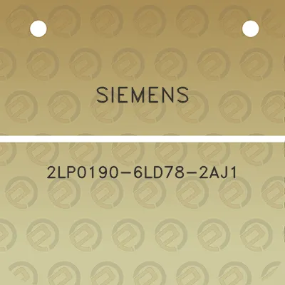 siemens-2lp0190-6ld78-2aj1