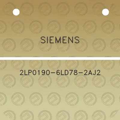 siemens-2lp0190-6ld78-2aj2