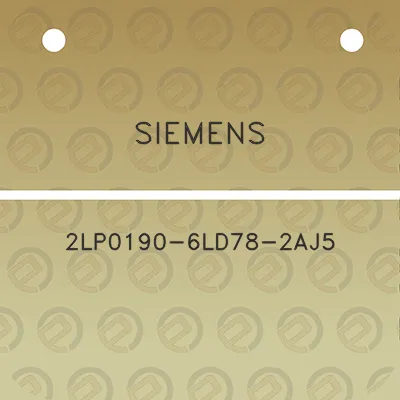 siemens-2lp0190-6ld78-2aj5