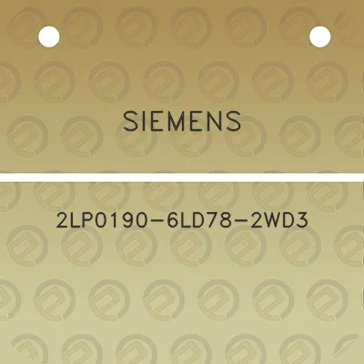 siemens-2lp0190-6ld78-2wd3