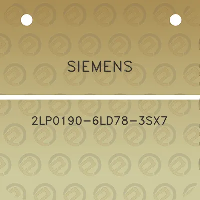 siemens-2lp0190-6ld78-3sx7