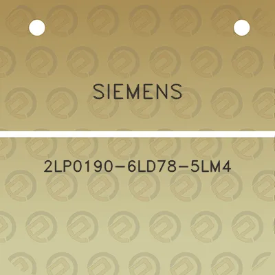 siemens-2lp0190-6ld78-5lm4