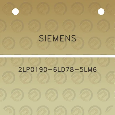 siemens-2lp0190-6ld78-5lm6