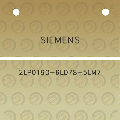 siemens-2lp0190-6ld78-5lm7