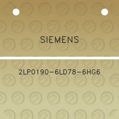 siemens-2lp0190-6ld78-6hg6