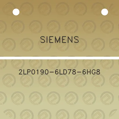 siemens-2lp0190-6ld78-6hg8