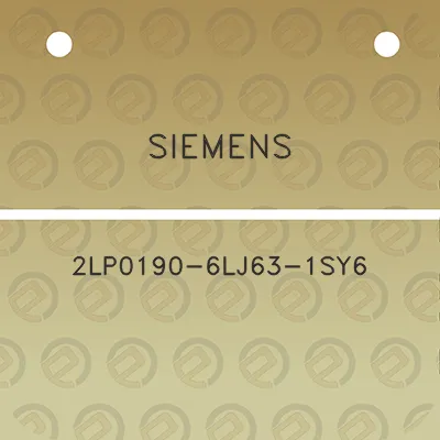 siemens-2lp0190-6lj63-1sy6