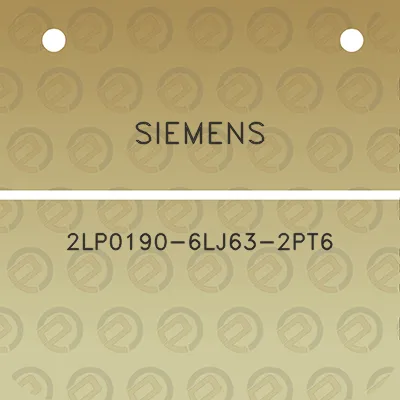 siemens-2lp0190-6lj63-2pt6