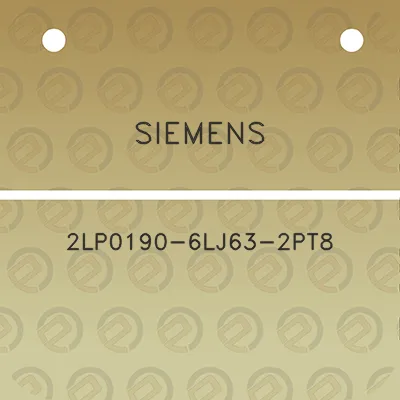 siemens-2lp0190-6lj63-2pt8