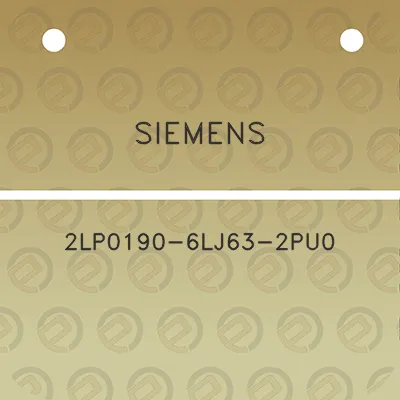 siemens-2lp0190-6lj63-2pu0