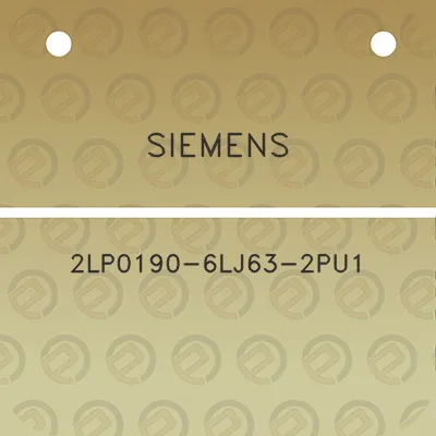 siemens-2lp0190-6lj63-2pu1