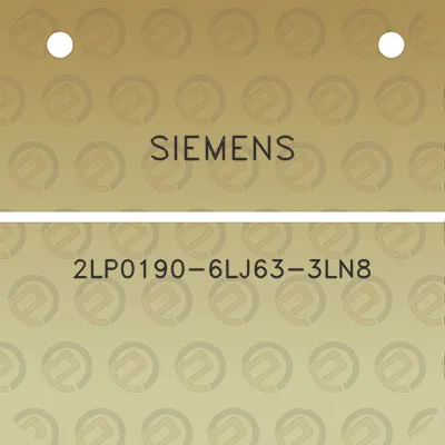 siemens-2lp0190-6lj63-3ln8