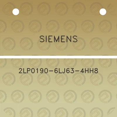 siemens-2lp0190-6lj63-4hh8