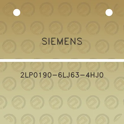 siemens-2lp0190-6lj63-4hj0