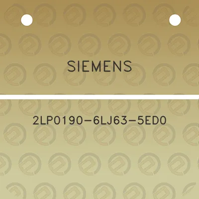 siemens-2lp0190-6lj63-5ed0