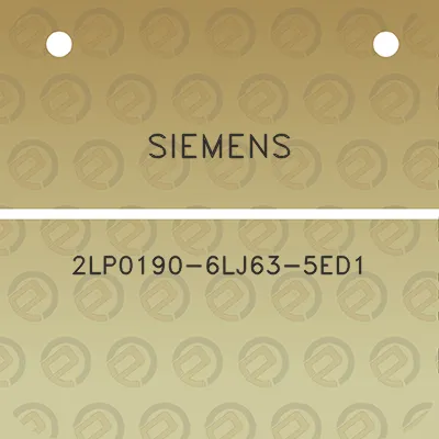 siemens-2lp0190-6lj63-5ed1